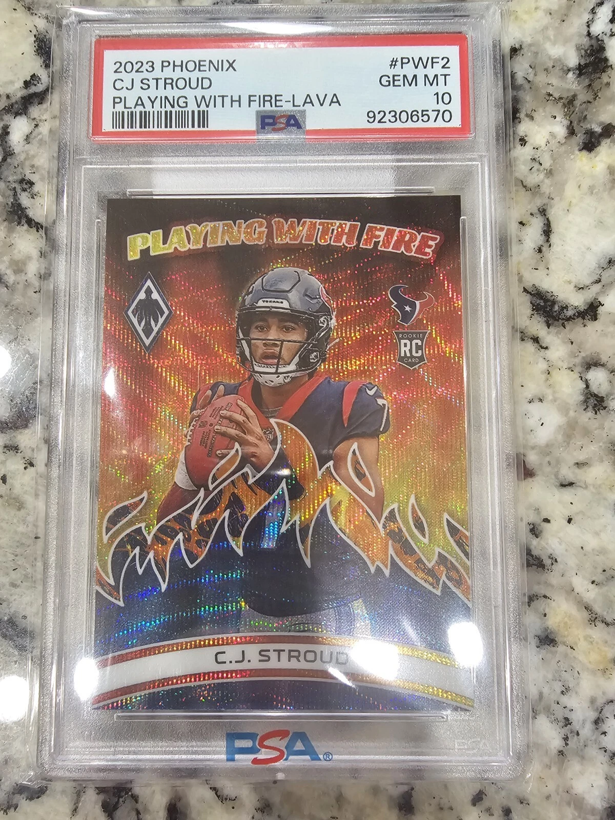 CJ Stroud Panini Phoenix Playing With Fire #PWF2 Lava