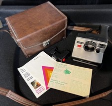 Vtg. Polaroid Pronto B Land Camera W/Case, Neck Strap, Instruction, Light  Tim