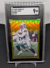2019 Panini Chronicles Luminance Update GOLD Josh Jacobs 7/10 RC Rookie SGC 9