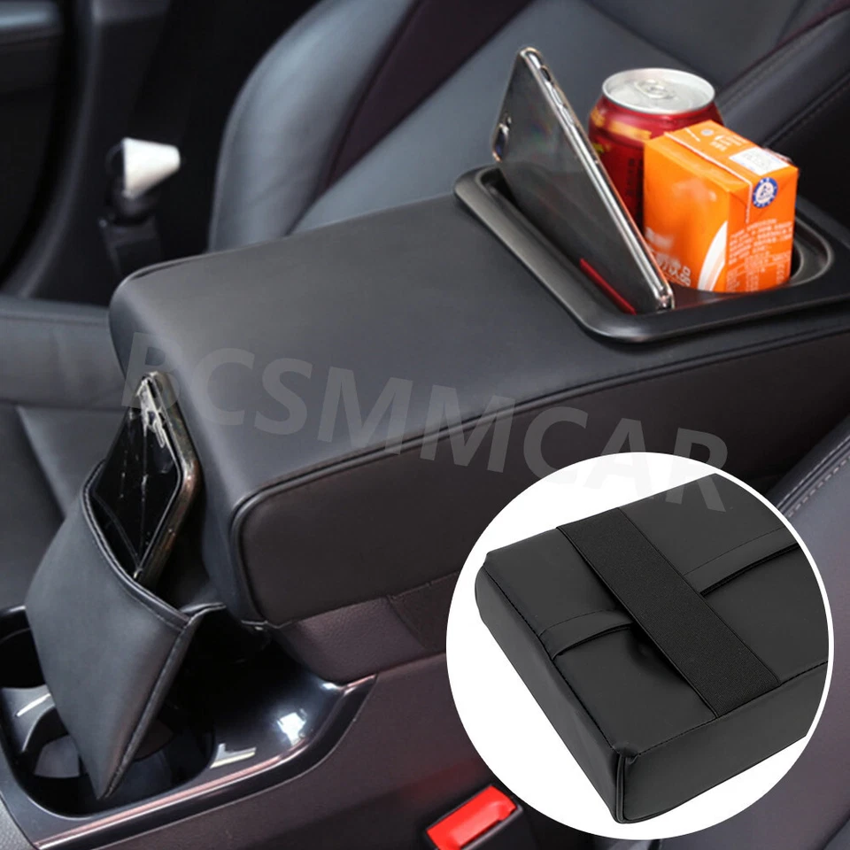 Apoio de braço de carro almofada capa console central caixa almofada protetor acessórios interiores - Imagem 4 de 4