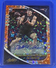 2020 Absolute Dalton Keene Rookie AUTO ORANGE MOSAIC /75 SP Patriots #122 RC 🔥