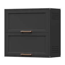 Wall Cabinet Garage Cabinet Wall Mounted Metal Storage Cabinet for Kitchen 2Door