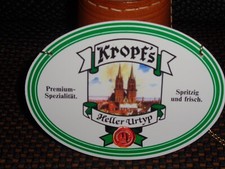 Zapfhahnschild&nbsp; "" Kropf 's Heller Urtyp ""