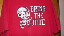 VINTAGE OHIO STATE BUCKEYES "BRING THE JUICE" BRUTUS T-SHIRT. DELTA 2X COTTON