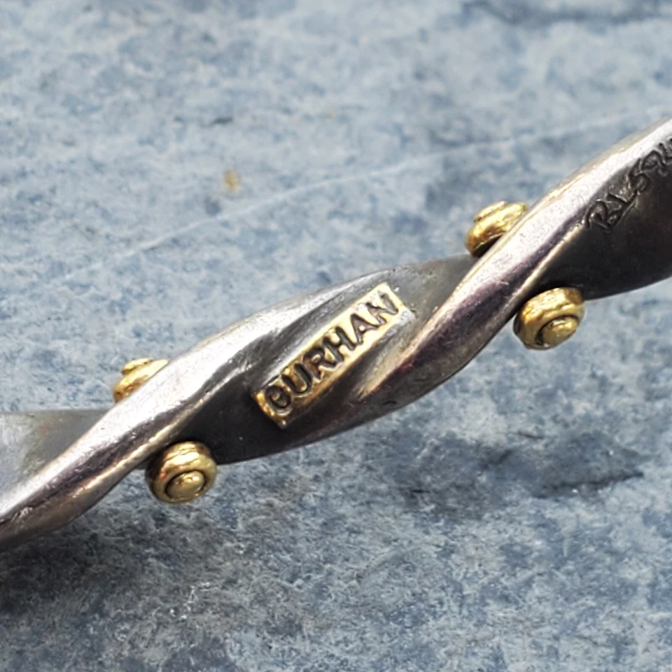 Gurhan браслет браслет из чистого серебра 24k золото твист полночь 7,75» внутри - Изображение 4 из 4