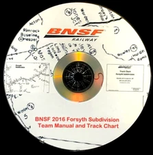 Burlington Northern Santa Fe Forsyth Sub Team Manual - PDF Pages on DVD
