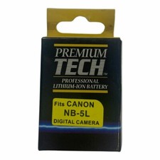 Premium Tech Canon NB-5L Digital Camera Li-Ion Battery