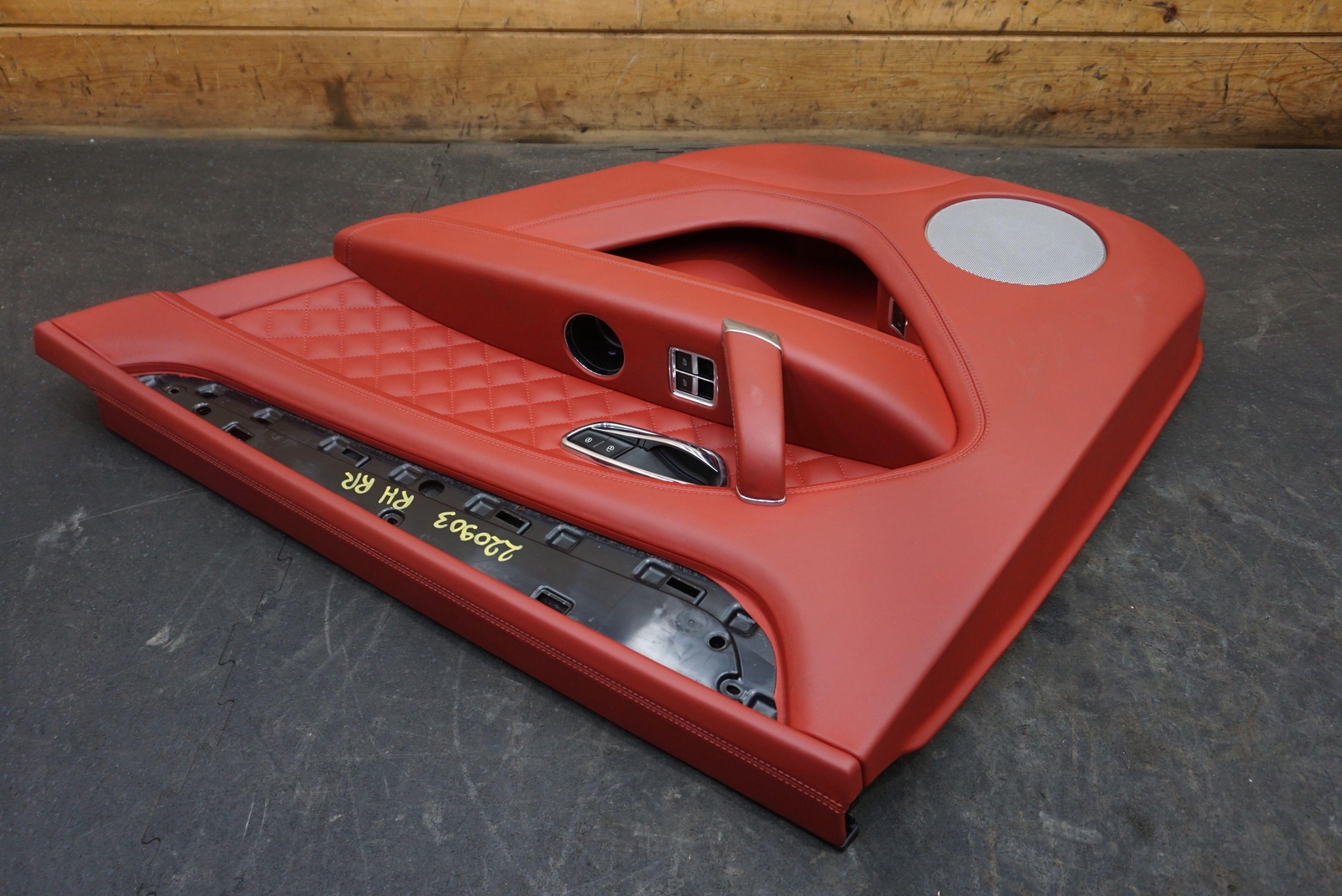 Rear Right Interior Door Trim Panel Red Leather OEM 36A867308 Bentley Bentayga