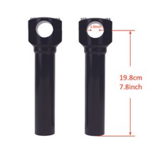 8.0" Tall Black Handlebar Risers Kit For Harley Springer Softail Bad Boy FLSTSB