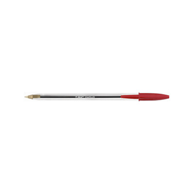 KUGELSCHREIBER KRISTALL - MITTLERE SPITZE 1,0 MM - ROT - BIC