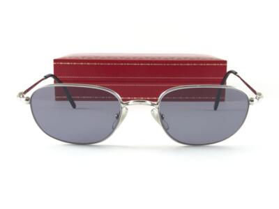 NEW VINTAGE CARTIER VESTA 53MM PLATINE PLATED FRAME FRANCE 1990