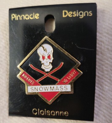 SNOWMASS Pin NO GUTS NO GLORY new. E 327