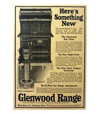 Glenwood Range Advertisement 1911 Easy Cook No More Ashes Photo Antique Print AD