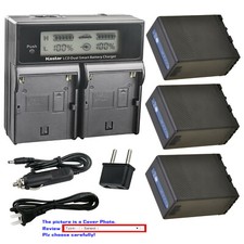 Kastar Battery LCD Dual Fast Charger for Sony BP-U65 BP-U60 BC-U1 Sony PMW-150