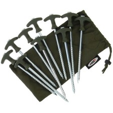 10x Zeltheringe Heringe Zeltnägel Erdnägel NGT Bivvy Pegs inkl. Tasche