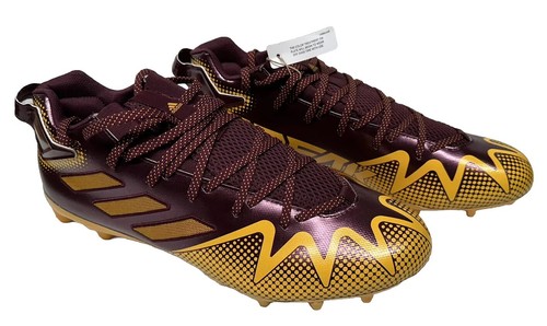 Adidas Freak 22 HP8771 Burgundy Yellow Washington Football Cleats Men’s 15 NWOB - Picture 3 of 9