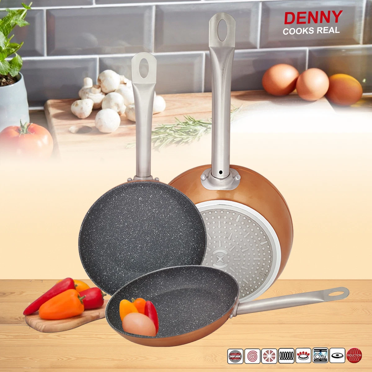 Woks & Stir-fry Pans, Griddle, Chef's Pans, Non-stick Maifan Stone