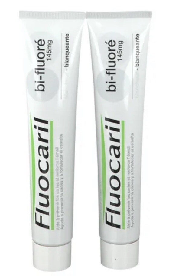 Fluocaril dentifrice bi-fluoré 145mg prévient la carie et renforce l'émail au quotidien
