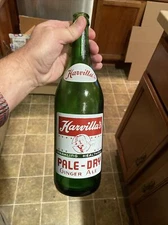 Rare Harvilla’s Pale Dry Ginger Ale ACL Soda Bottle Minersville Pennsylvania PA