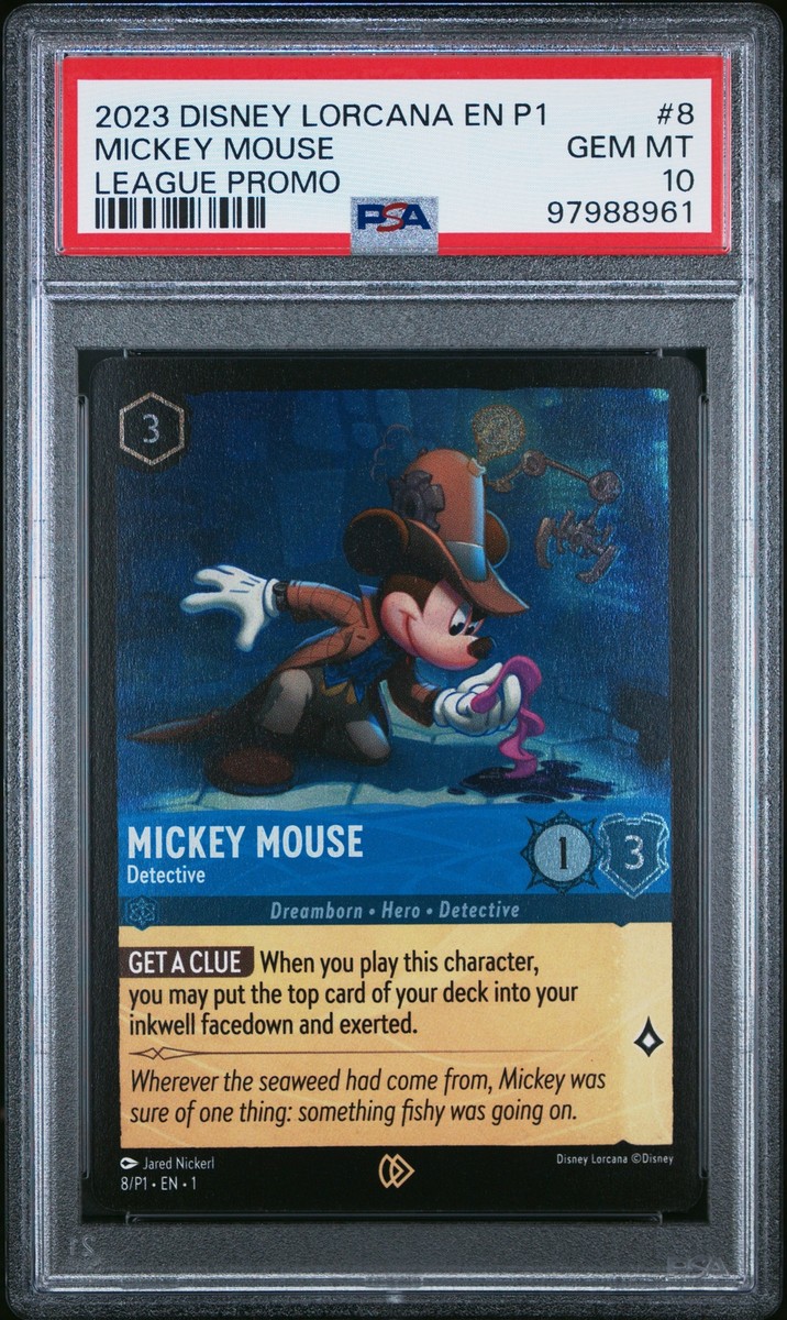 2023 DISNEY LORCANA EN P1-PROMO LEAGUE PROMO #8 MICKEY MOUSE
