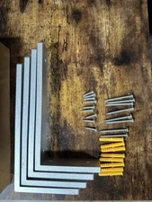 Silver 8"x 4"Shelf Brackets,L Shelf Brackets, die-cast Formation, Heavy Duty