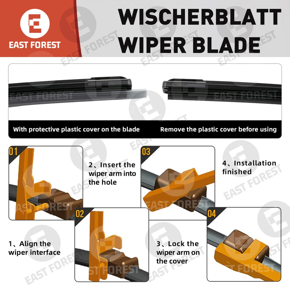 For 2000-2006 Mercedes-Benz S430 FRONT 27"&27" WINDSHIELD WIPER BLADE SET OEM - Изображение 2 из 4