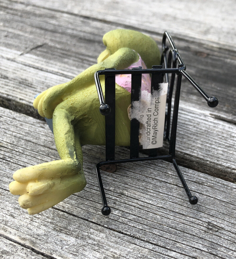 MayRich Company Decorative Frog Sitting Computer I Love You Internet ...