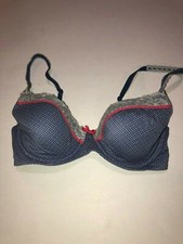 Victoria's Secret Body By VIctoria Lined Demi Bra SZ 32D Polka Dot