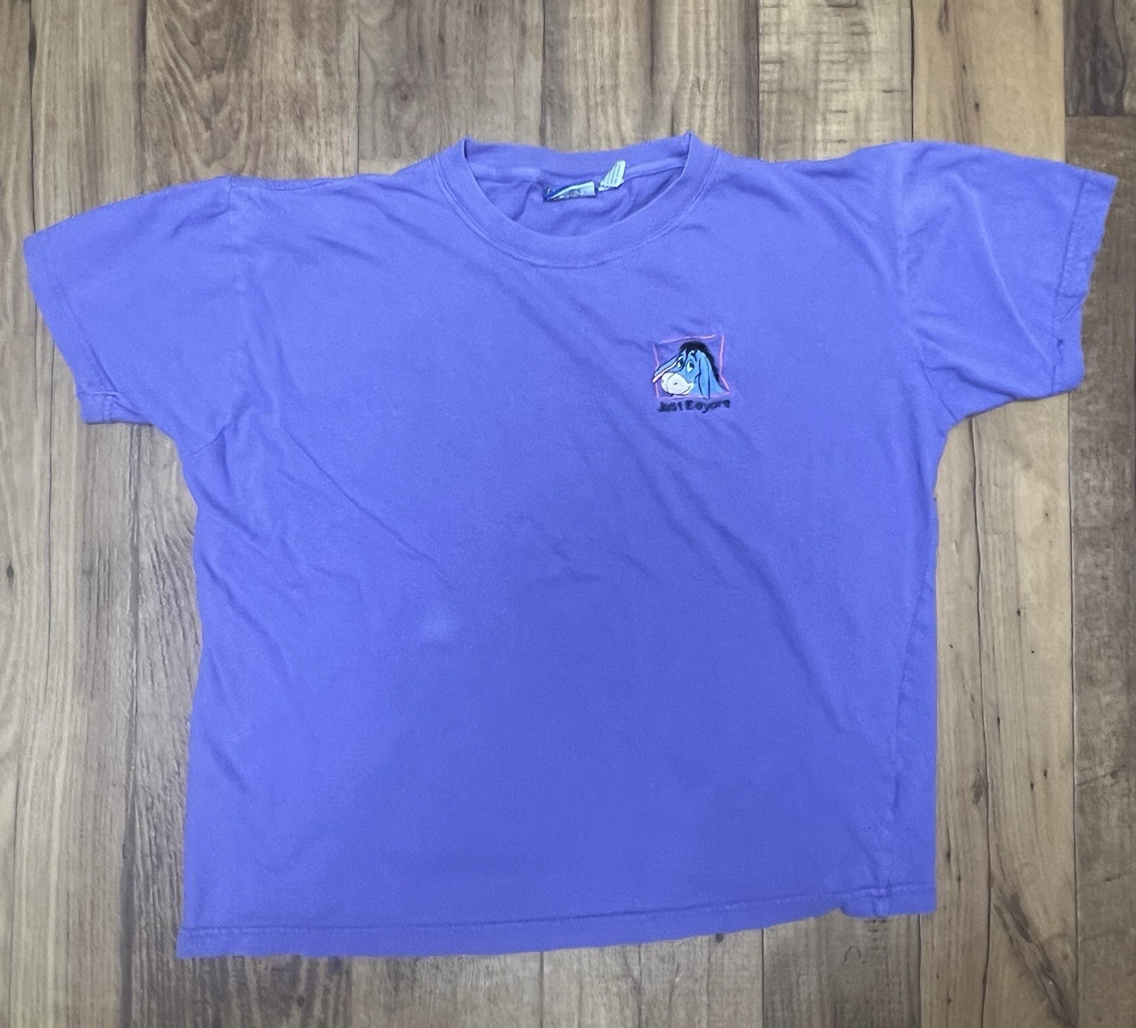 Vintage Women’s Winnie The Pooh  Purple Embroidered “Eeyore” Shirt/ Sz: Large