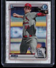 IAN BEDELL 2020 BOWMAN DRAFT CHROME REFRACTORS RC ST. LOUIS CARDINALS #BD-100