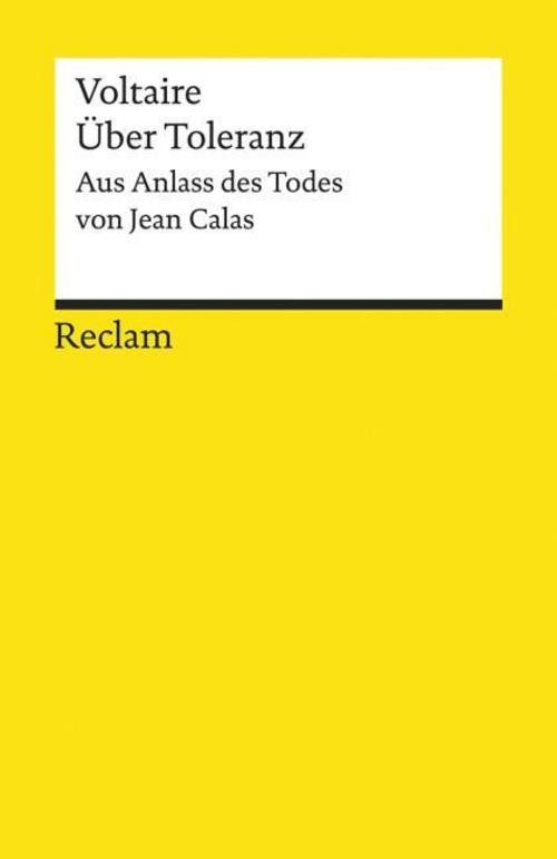 Über Toleranz Voltaire