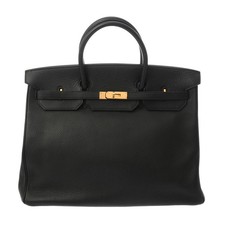 Borsa a mano unisex HERMES Birkin 40 Togo nera