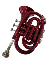 Roy Benson Bb-Pocket trumpet RED -  Case Rare 