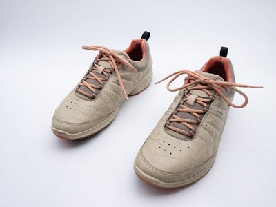 ecco Biom Unisex Halbschuhe Freizeitschuhe Leder Beige Gr. 38 EU Art. 39477-56