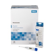 McKesson Oral Digital Thermometer Stick Digital Display 16-413BGM-00 25 per Box