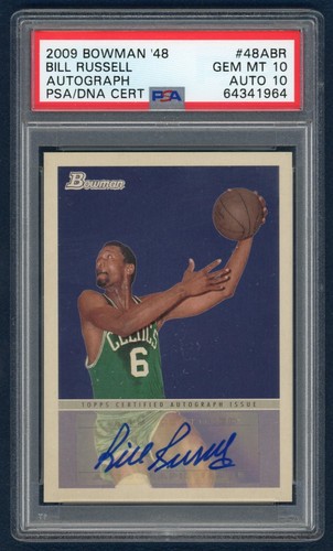 2009 Bowman '48 Bill Russell Auto PSA 10/10 Low Pop