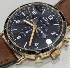 shinola canfield sport chronograph 45mm Mens Watch READ DESCRIPTION 