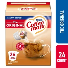 Coffee-mate Liquid Coffee Creamer Tubs Original, 0.38 oz, 24 ct