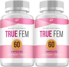 (2 Pack) True Fem Capsules – TrueFem Feminine Digestive Support, Gut Wellness
