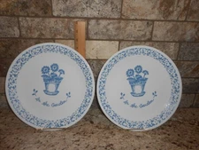 Set Of 2 Corelle 10.25" Dinner Plates, In The Garden