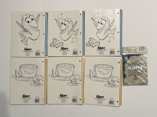 NEW Disney Pixar Finding Dory (6) Notebooks (1) Journal - Picture 2 of 2