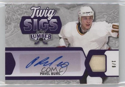 2021-22 Leaf Lumber Twig Sigs Purple /9 Pavel Bure #TS-PB1 Auto HOF