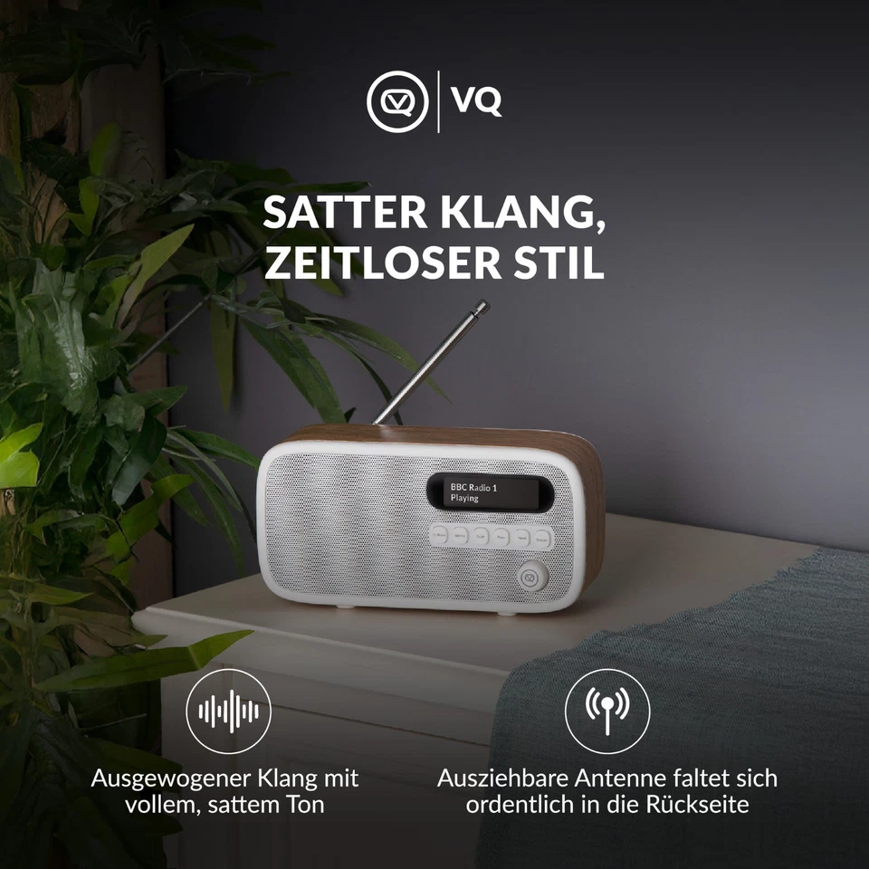 VQ Dexter Radio DAB+/DAB mit FM, 3 Watts Stereo Lautsprecher und LCD Bildschirm - Bild 2 von 4