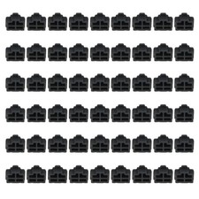 0.5 Inch RJ45 Dust Plug, 60 Pcs Anti Dust Plug Cover Female End, Black
