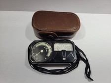 Vintage Weston Photronic Exposure Meter Model 650 Light Meter W/ Case Brown
