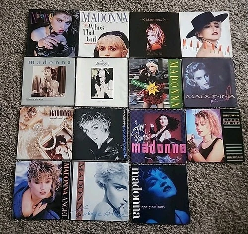 45 rpm Lot 15 Madonna Picture Sleeves ONLY-NO VINYL RECORDS EXCELLENT BORDERLINE