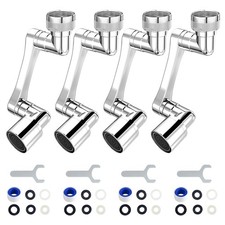 1080 Swivel Faucet Extender, Heavy Duty Rotating Sink Extension, Universal S...