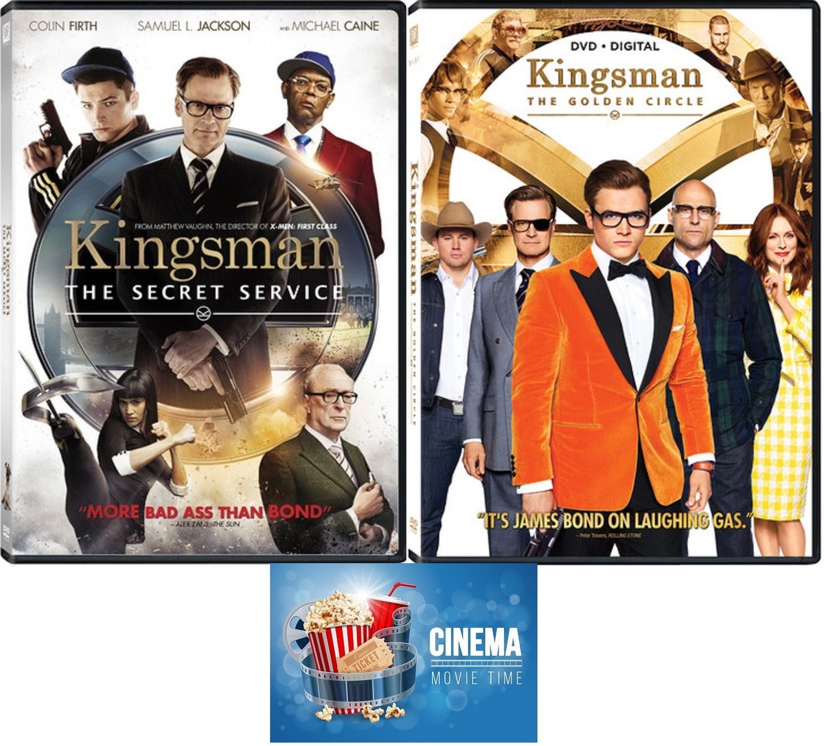 The Kingsman Double Feature Secret Service and Golden Circle 2 DVD 