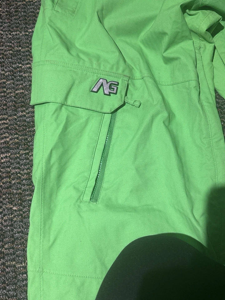 VTG Burton Analog Snow Pants Mens Large Neon Green Echo Snowboard Ski Winter Y2K - Image 4 of 4