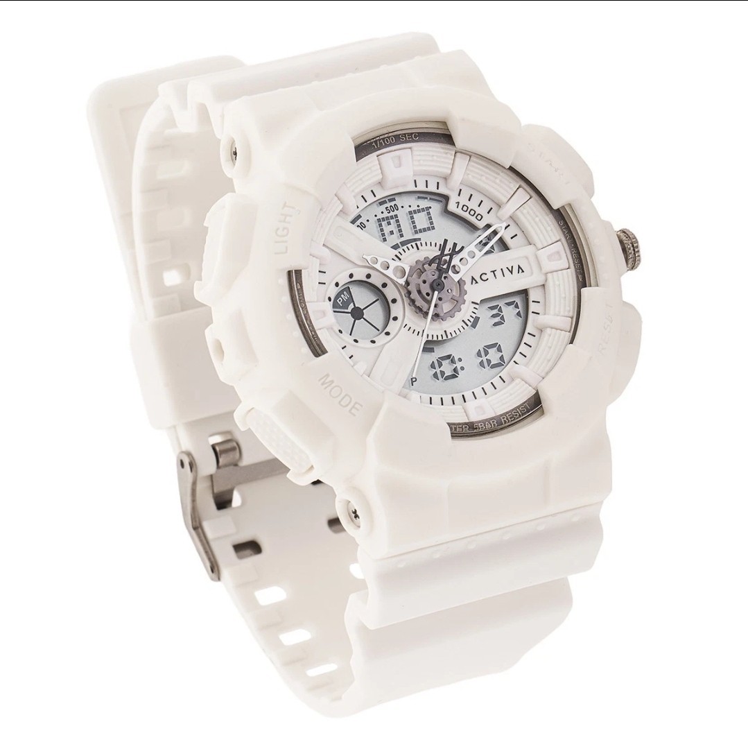 Activa Pixel X Invicta Digital Men's Uni Sports Watch - 50mm. White (ACW498-009)